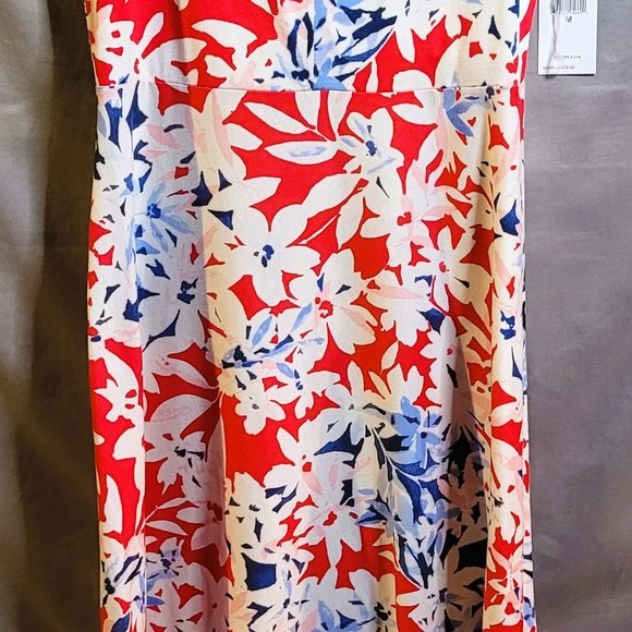 NWT Chaps Long Sleeveless Summer Dress Size Medium - Picture 2 of 7